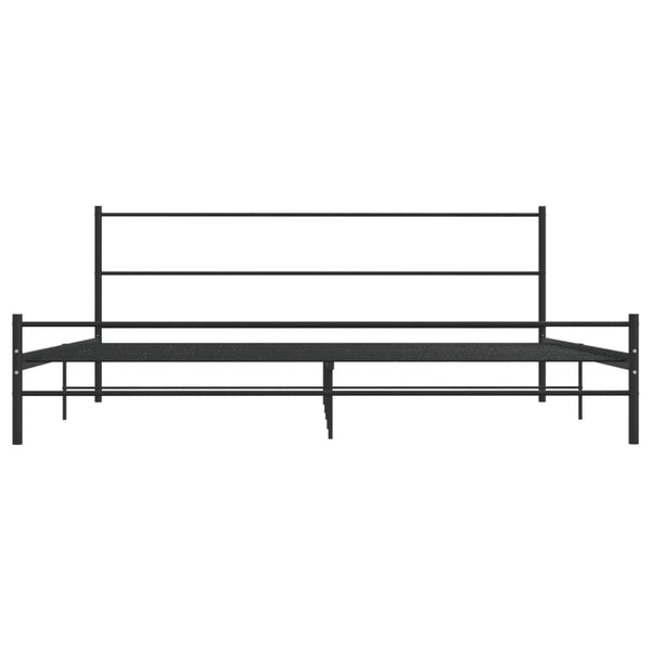 vidaXL Bed Frame Black Metal 180x200 cm