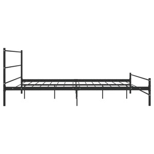 vidaXL Bed Frame Black Metal 180x200 cm