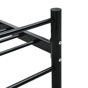 vidaXL Bed Frame Black Metal 180x200 cm