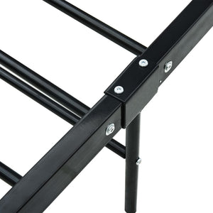 vidaXL Bed Frame Black Metal 180x200 cm