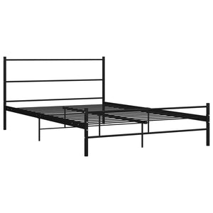 vidaXL Bed Frame Black Metal 120x200 cm