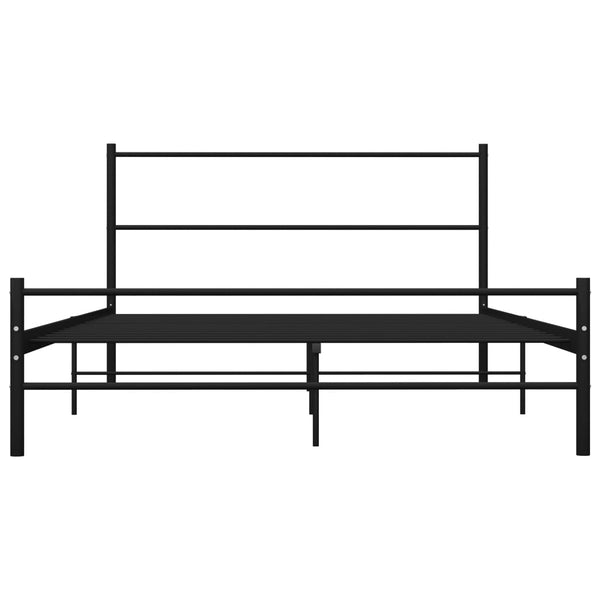 vidaXL Bed Frame Black Metal 120x200 cm