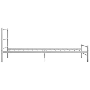 vidaXL Bed White Metal 90x200 cm
