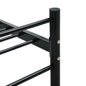 vidaXL Bed Frame Black Metal 90x200 cm