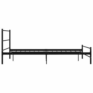 vidaXL Bed Frame Black Metal 160x200 cm