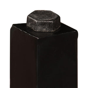 vidaXL 5-piece Bar Set Solid Wood and Genuine Leather