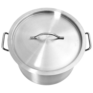 vidaXL Soup Pot 32 L 40×26 cm Stainless Steel