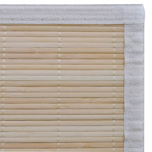 vidaXL Bamboo Rugs 2 pcs Rectangular Natural 120x180 cm
