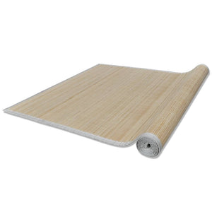 vidaXL Bamboo Rugs 4 pcs Rectangular Natural 120x180 cm