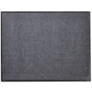 vidaXL Doormats 2 pcs. PVC Grey 90 x 60 cm