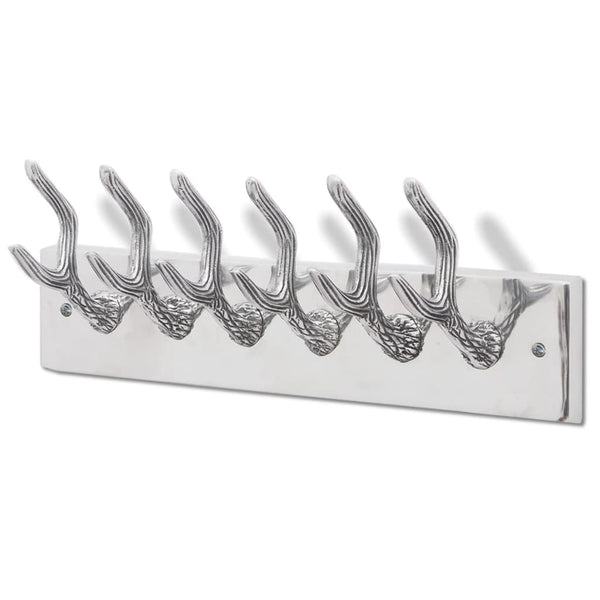 vidaXL Wardrobe Rails 2 pcs Silver Aluminium