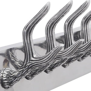 vidaXL Coat Racks 4 pcs. Silver Aluminum