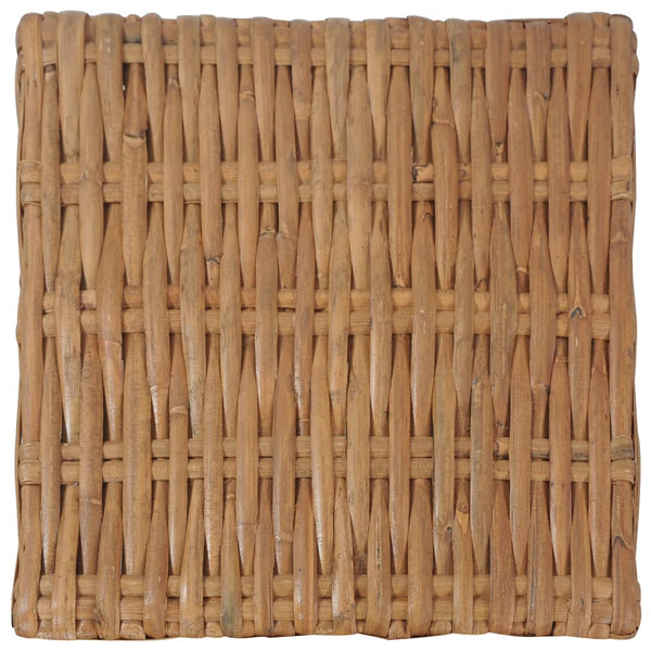vidaXL Coffee Table 47x47x28 cm Natural Rattan