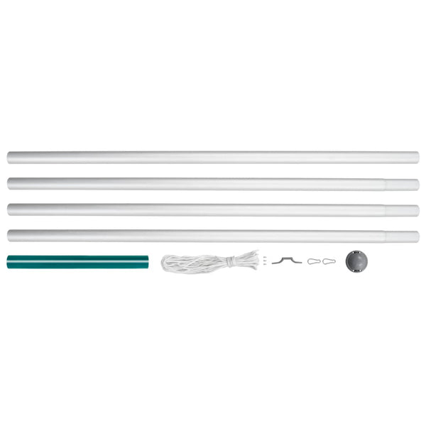 vidaXL Aluminium Flagpole 6.2 m