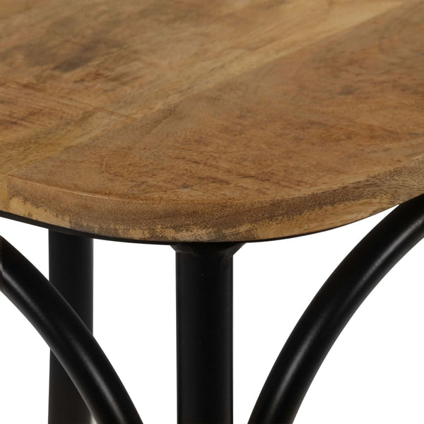vidaXL Dining Chairs 4 pcs Black Solid Mango Wood
