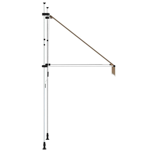 vidaXL Retractable Awning Manual 100 cm Yellow Blue Striped