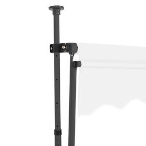 Einziehbare Markise Handbetrieben mit LED 100 cm Creme