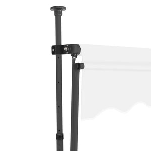 Einziehbare Markise Handbetrieben mit LED 150 cm Creme