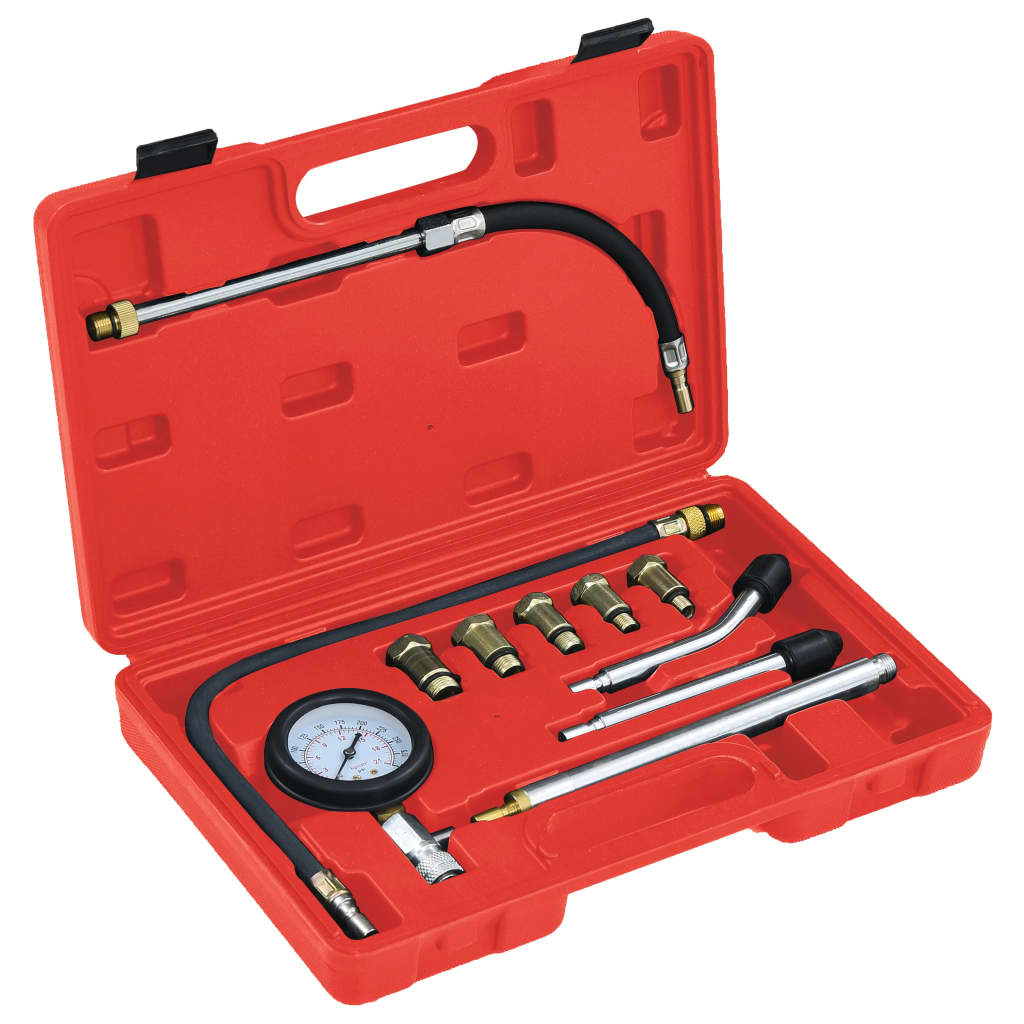 vidaXL 12-Piece Petrol Engine Compression Tester Kit
