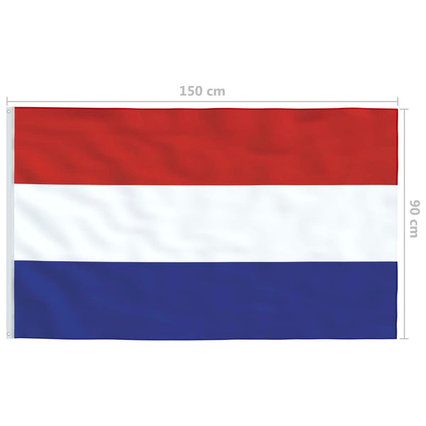 vidaXL Flag of the Netherlands 90x150 cm