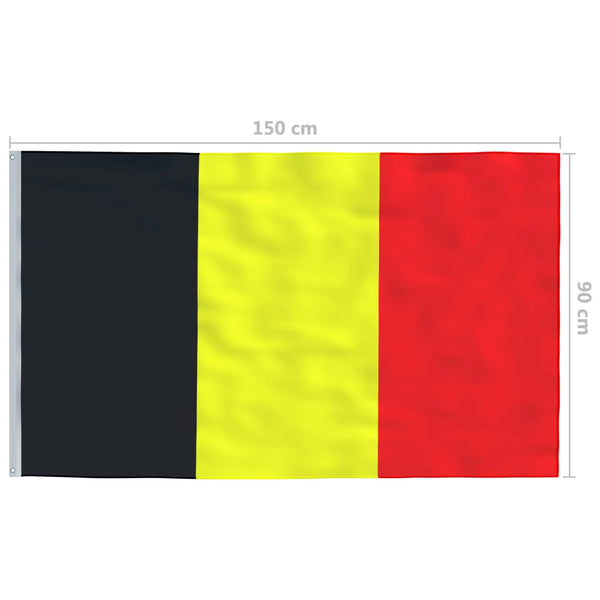 vidaXL Belgian Flag 90x150 cm
