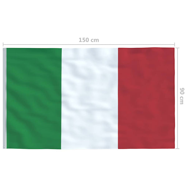 vidaXL Flag of Italy 90 x 150 cm