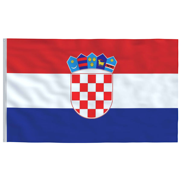 vidaXL Flag of Croatia 90x150 cm