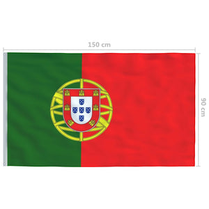 vidaXL Flag of Portugal 90x150 cm