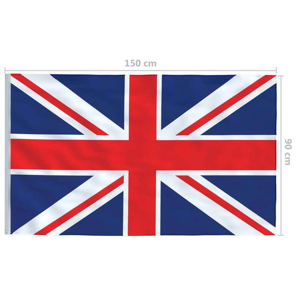 vidaXL United Kingdom Flag 90 x 150 cm