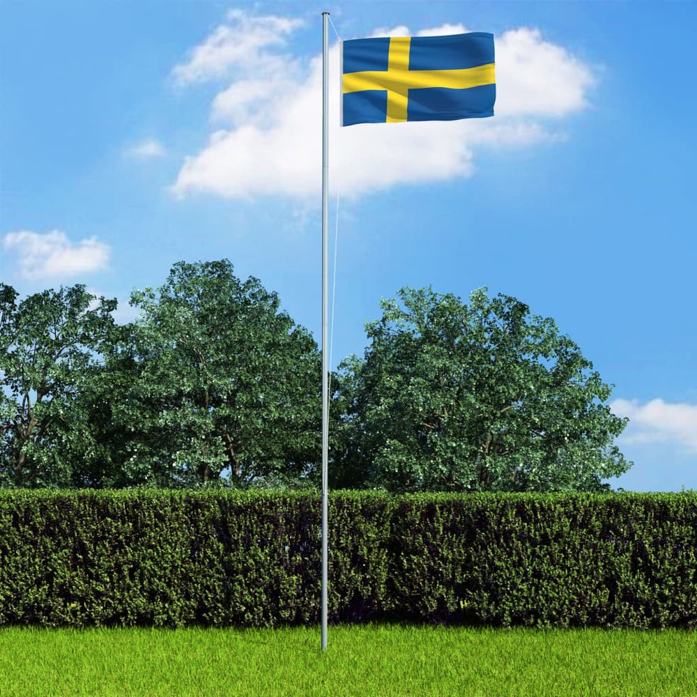 vidaXL Flag of Sweden 90 x 150 cm