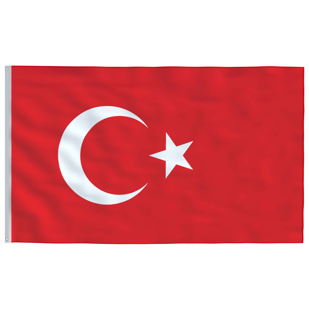 vidaXL Flag of Turkey 90 x 150 cm