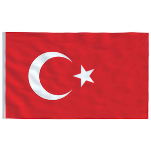 vidaXL Flag of Turkey 90 x 150 cm