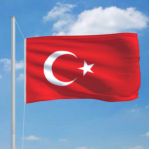 vidaXL Flag of Turkey 90 x 150 cm