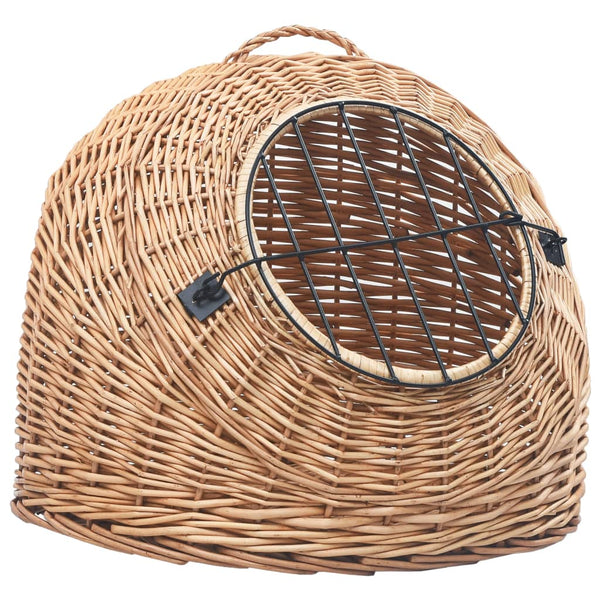 vidaXL Cat Carrier 50x42x40 cm Natural Wicker