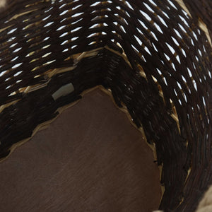 vidaXL Willow Wood Basket with Carrying Straps 44.5x37x50 cm Natural