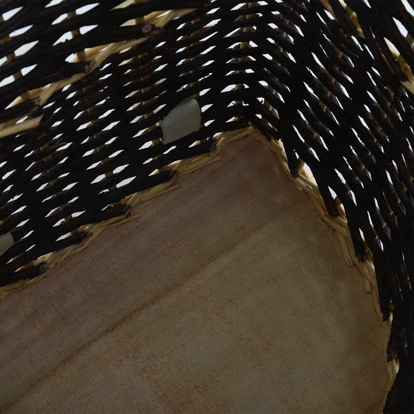 vidaXL Firewood Basket with Carry Straps 50 x 44 x 58 cm Natural Wicker
