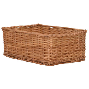 vidaXL 4-piece Nesting Basket Set Brown Woven Willow