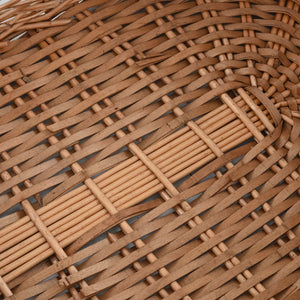 vidaXL Wicker Log Basket with Handles 78 x 54 x 34 cm Natural