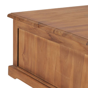 vidaXL Coffee Table 68 x 68 x 30 cm Solid Teak Wood