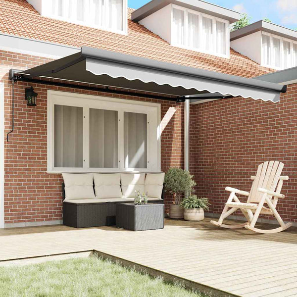 vidaXL | Awning Frame | Anthracite 350 x 250 cm Aluminium