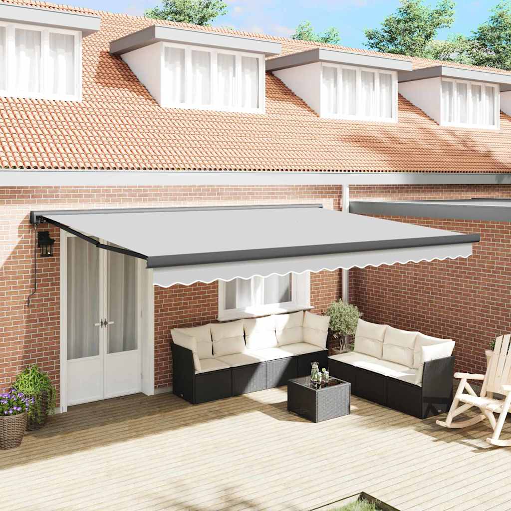 vidaXL | Awning Frame | Anthracite 450 x 300 cm Aluminum