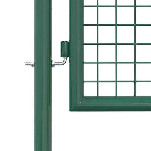 Zauntor Stahl 100x175 cm Grün