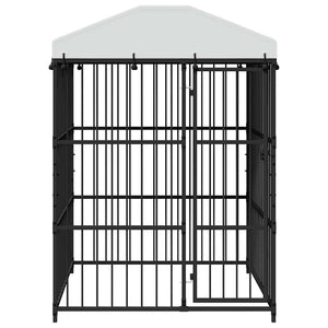 Outdoor-Hundezwinger mit Überdachung 150 x 150 x 200 cm