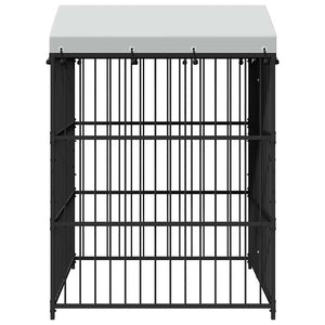 Outdoor-Hundezwinger mit Überdachung 150 x 150 x 200 cm