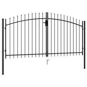 vidaXL Woerden Double Gate with Spiked Top 299.5 x 199.5 cm
