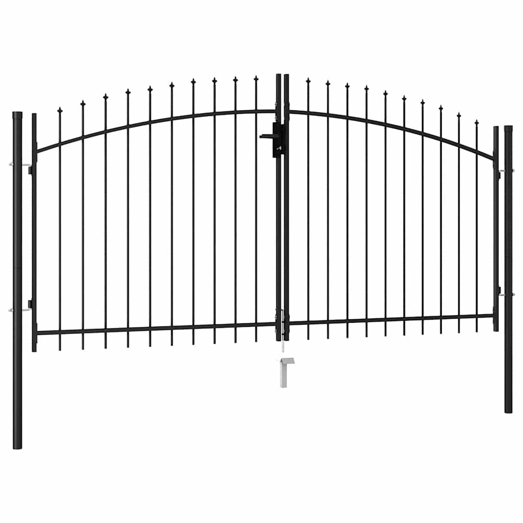 vidaXL Woerden Double Gate with Spiked Top 299.5 x 199.5 cm