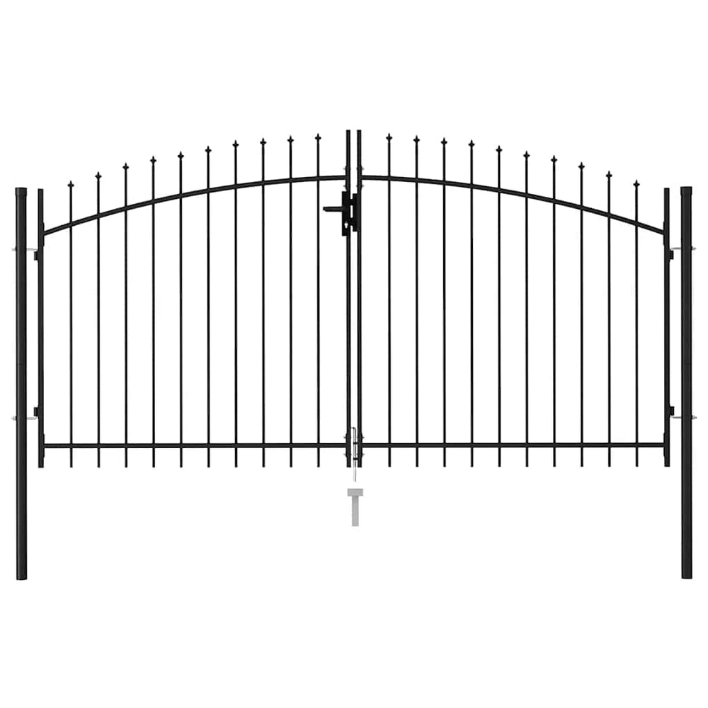 vidaXL Woerden Double Gate with Spiked Top 299.5 x 199.5 cm
