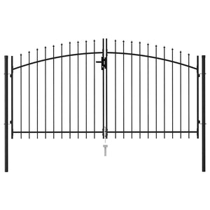 vidaXL Woerden Double Gate with Spiked Top 299.5 x 199.5 cm