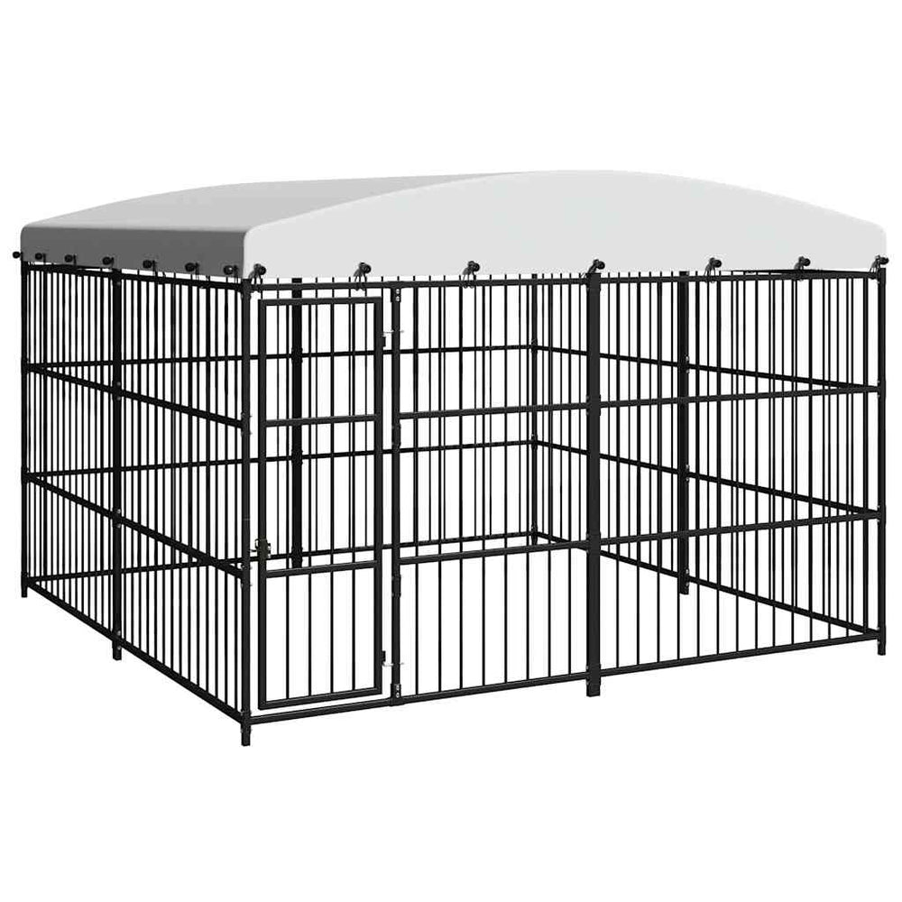 vidaXL Outdoor Dog Kennel with Roof 300x300x210 cm