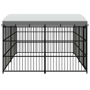 vidaXL Outdoor Dog Kennel with Roof 300x300x210 cm